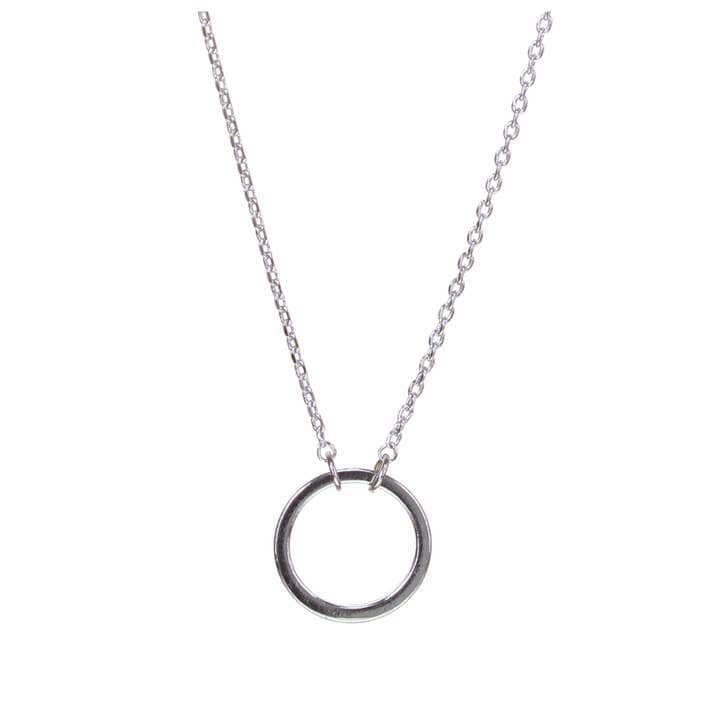 Kole Design Necklaces Kole Design Circle Pendant Necklace - Multiple Metals 64873182 Kole Design Circle Pendant Necklace - Multiple Metals