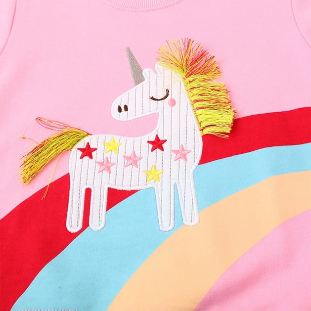 The Find Peaks Children's Clothing The Find Peaks Cartoon Unicorn Sweatshirt The Find Peaks Cartoon Unicorn Sweatshirt