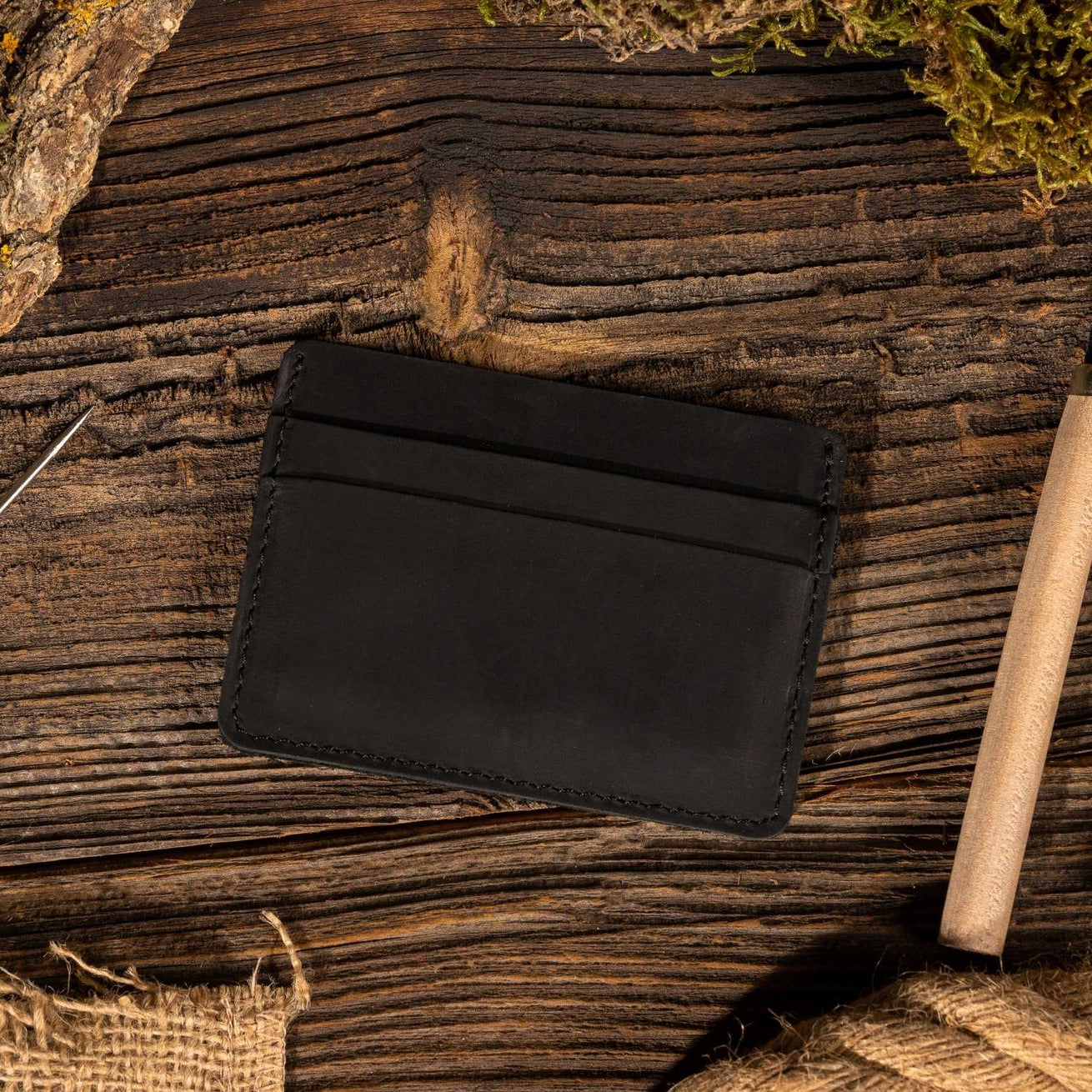 American Leather Goods Card Holder Wallet - Multiple Colors