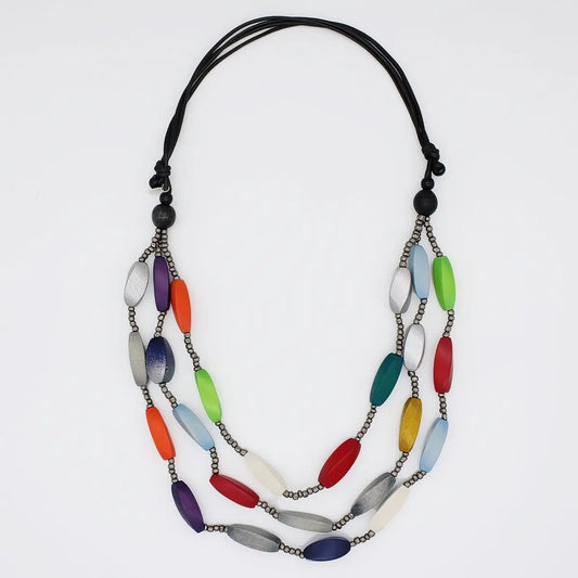 Sylca Triple Strand Sawyer Necklace