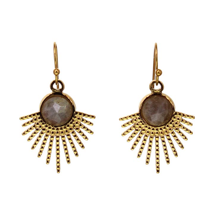 Kole Design Earrings Kole Design Sunburst Earrings 23585502 Kole Design Sunburst Earrings