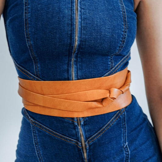 Most Wanted Belts Tie-On Waist Cinching Obi Wrap Belt - Multiple Colors Tie-On Waist Cinching Obi Wrap Belt - Multiple Colors