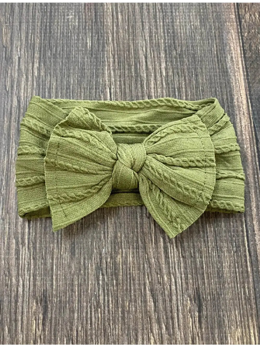 Cable Knit Bow Headband - Multiple Colors