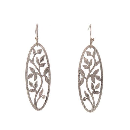 Kole Design Earrings Kole Design Oval Vine Earrings 40264414 Kole Design Oval Vine Earrings