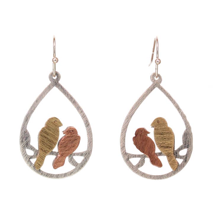 Kole Design Earrings Kole Design Love Bird Earrings 33088222 Kole Design Love Bird Earrings
