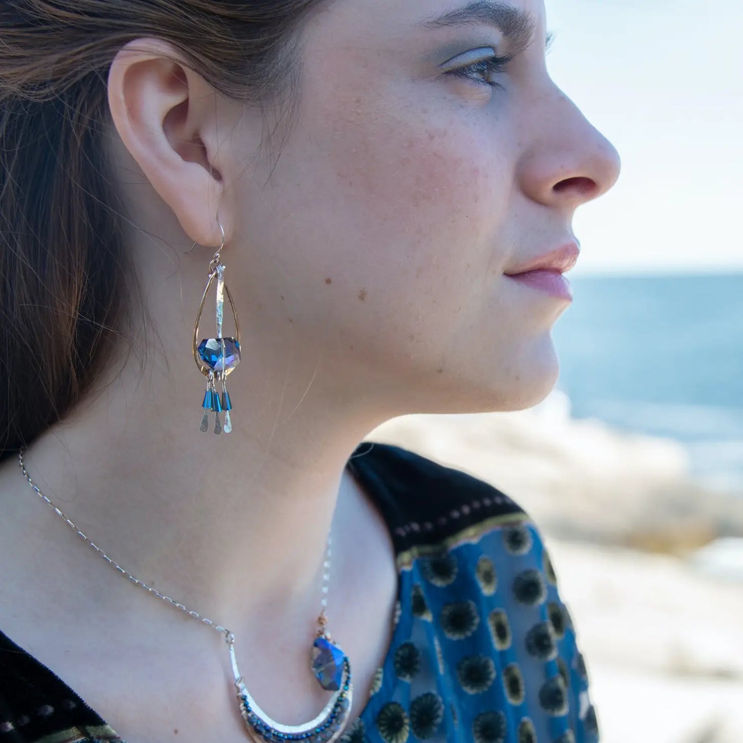 Art By Any Means Crystal Flutter Earrings