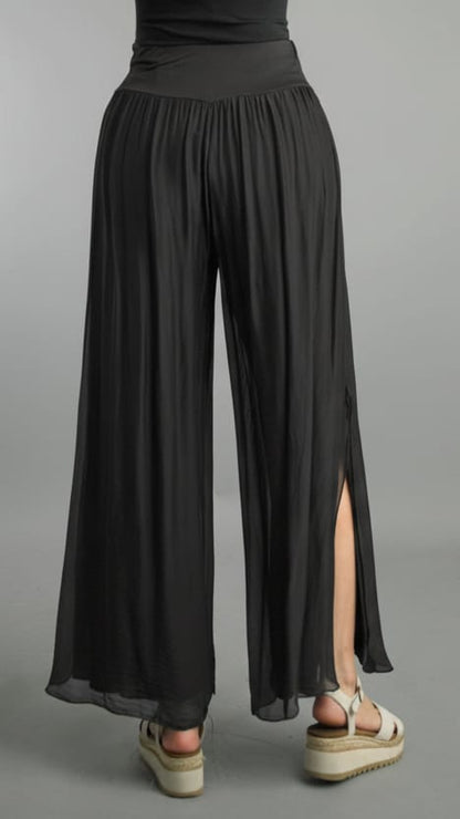 Tempo Paris Pants Tempo Paris Silk Wide Leg Pant Tempo Paris Silk Wide Leg Pant