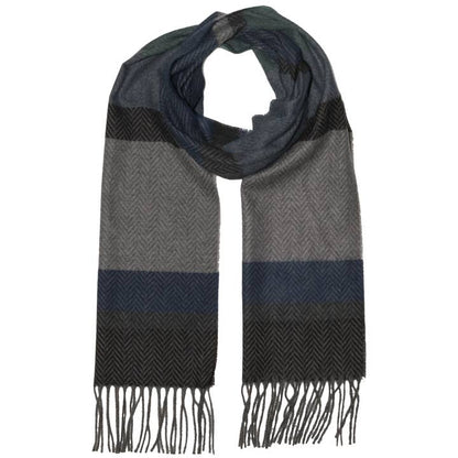 Fraas Men's Multi Herringbone Stripe Scarf