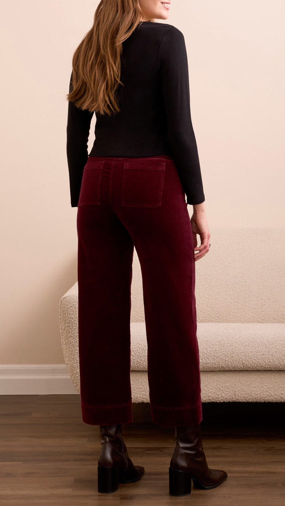 Tribal High Rise Flat Front Ankle Pant - Multiple Colors