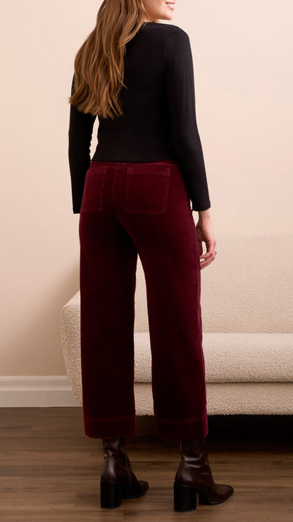 Tribal High Rise Flat Front Ankle Pant - Multiple Colors