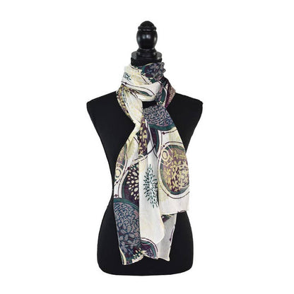 Dupatta Scarves Dupatta Jericho Layered Circles Narrow Scarf 46506974 Dupatta Jericho Layered Circles Narrow Scarf