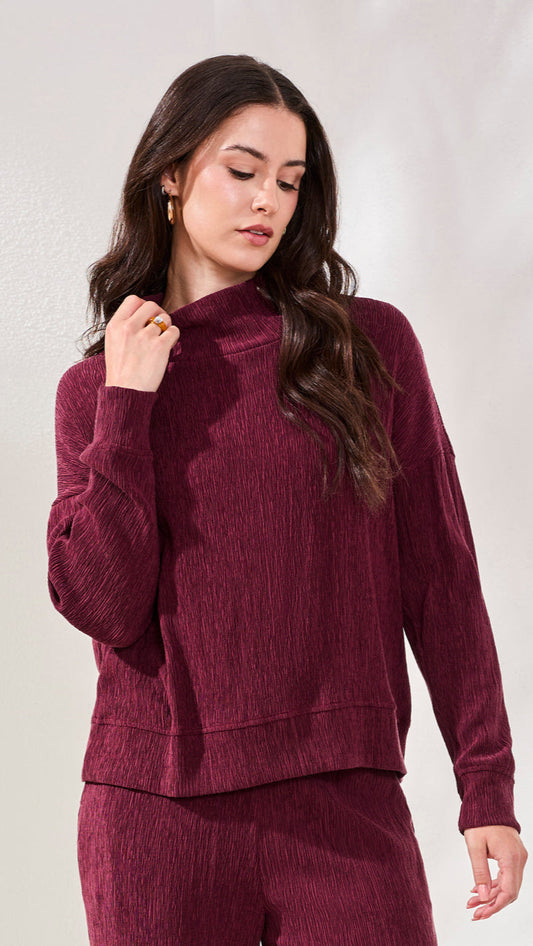 Tribal Mock Neck Sweater - Multiple Colors