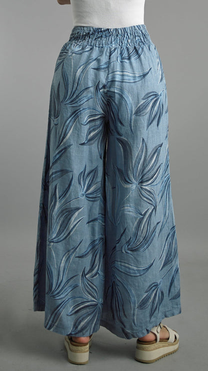 Tempo Paris Pants Tempo Paris Leaf Linen Wide Leg Pant - Multiple Colors Tempo Paris Leaf Linen Wide Leg Pant - Multiple Colors