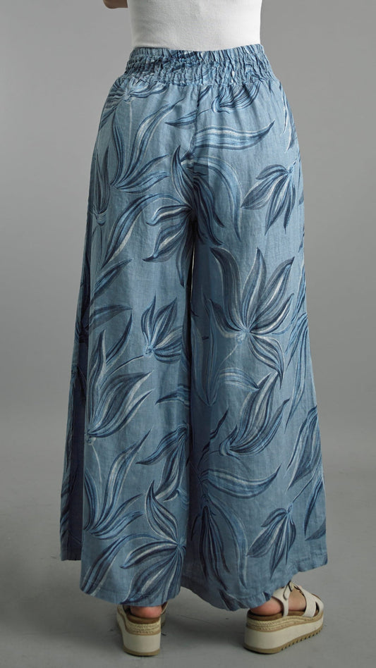 Tempo Paris Pants Tempo Paris Leaf Linen Wide Leg Pant - Multiple Colors Tempo Paris Leaf Linen Wide Leg Pant - Multiple Colors