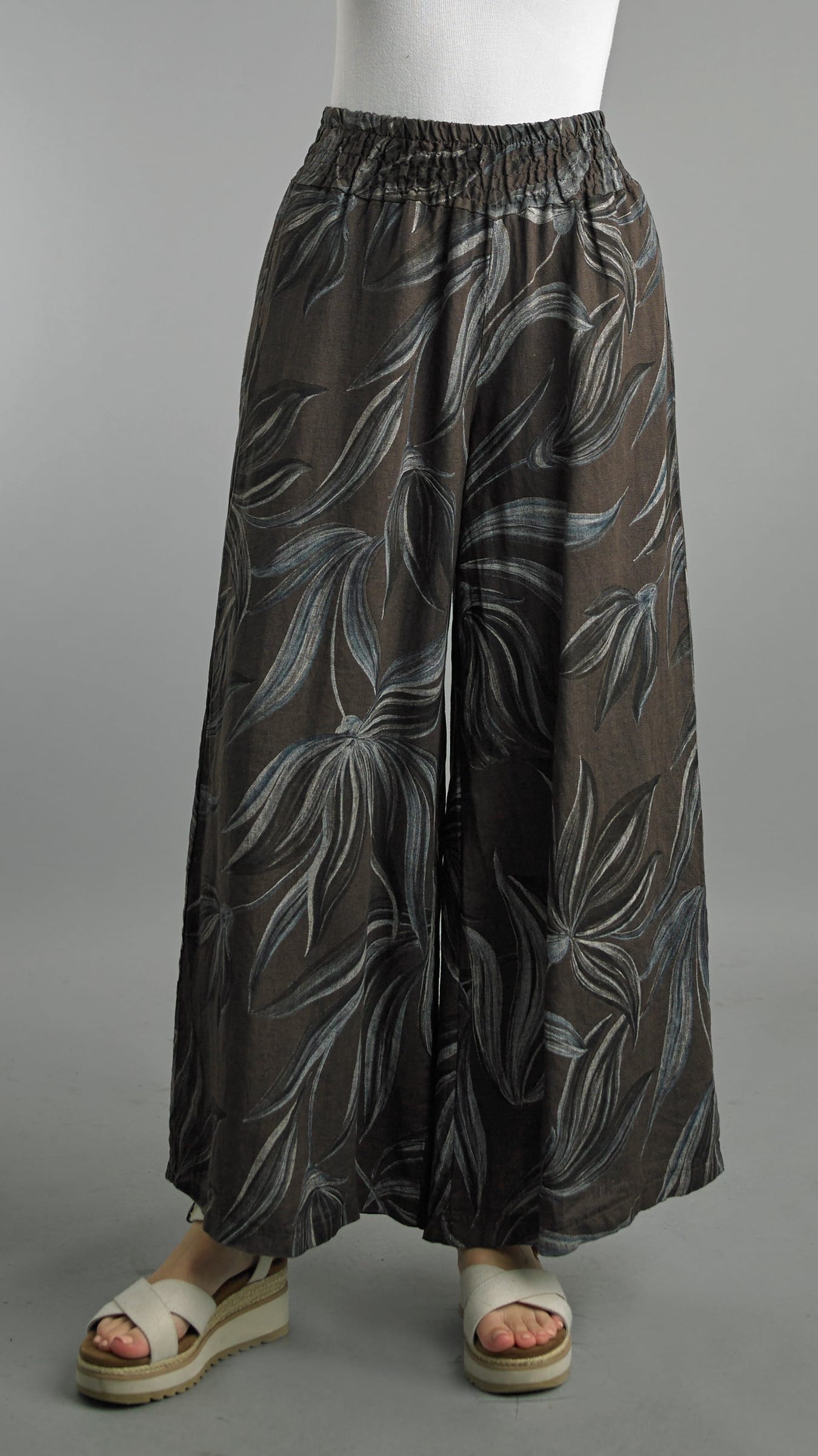 Tempo Paris Pants Tempo Paris Leaf Linen Wide Leg Pant - Multiple Colors 14512350 Tempo Paris Leaf Linen Wide Leg Pant - Multiple Colors