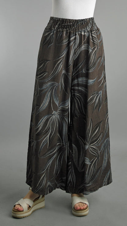 Tempo Paris Pants Tempo Paris Leaf Linen Wide Leg Pant - Multiple Colors 14512350 Tempo Paris Leaf Linen Wide Leg Pant - Multiple Colors
