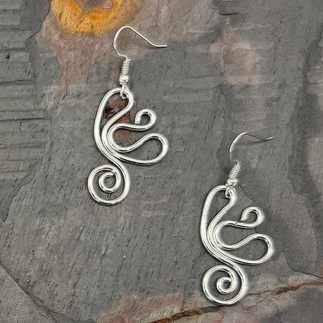 Anju Jewelry Earrings Anju Jewelry Silver Plated Whimsical Swirl Earrings 93317854 Anju Jewelry Silver Plated Whimsical Swirl Earrings