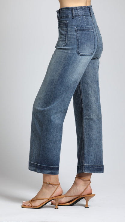 APNY Cropped Wide Leg Denim - Multiple Colors