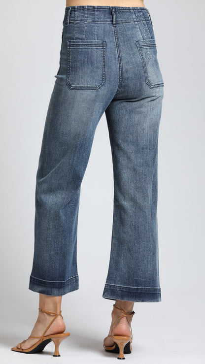 APNY Cropped Wide Leg Denim - Multiple Colors