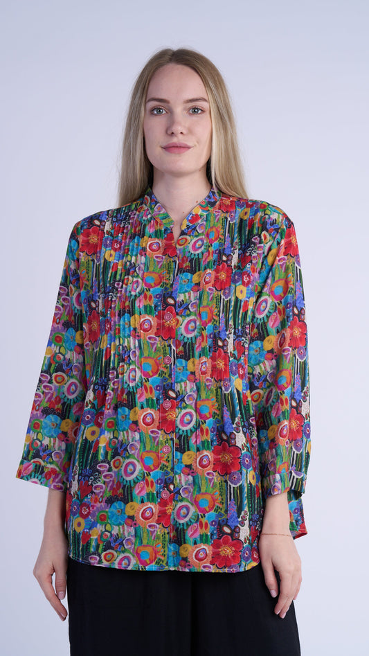 Shana Apparel Pintuck Top