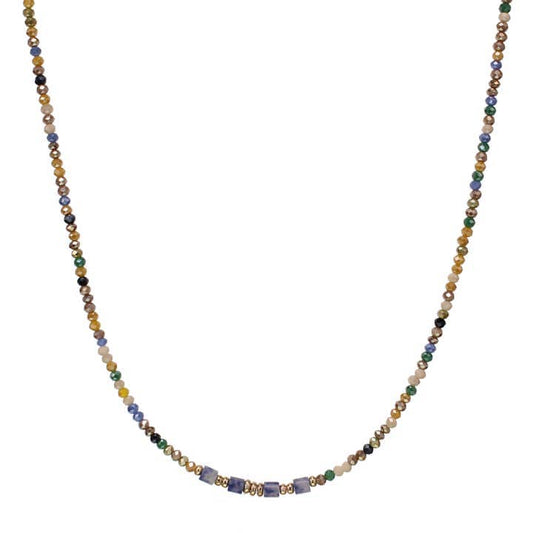 Kole Design Necklaces Kole Design Crystal and Bead Necklace - Multiple Colors 80143070 Kole Design Crystal and Bead Necklace - Multiple Colors