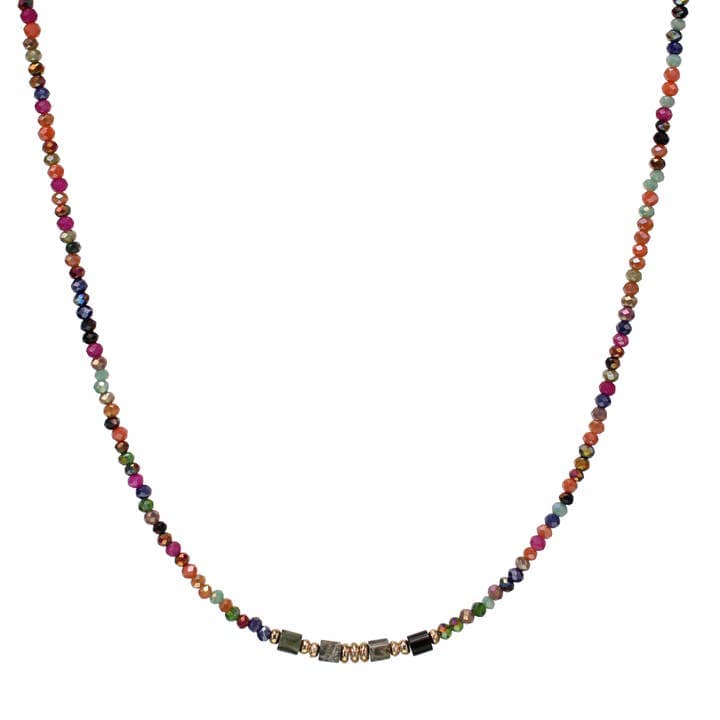 Kole Design Necklaces Kole Design Crystal and Bead Necklace - Multiple Colors 80110302 Kole Design Crystal and Bead Necklace - Multiple Colors