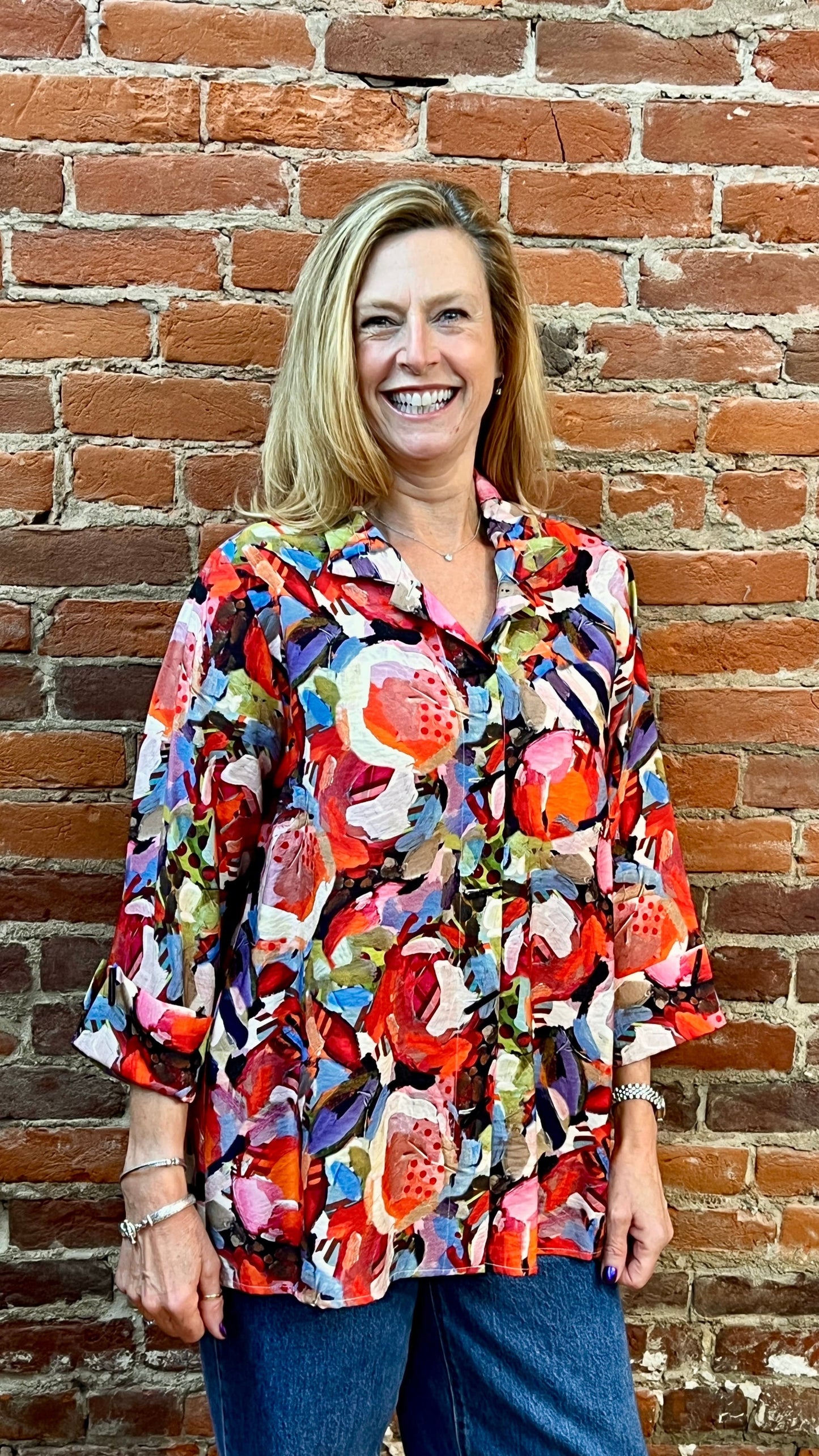 Shana Apparel Blouses Shana Apparel Piano Button Shirt - Multiple Colors 50789086 Shana Apparel Piano Button Shirt - Multiple Colors