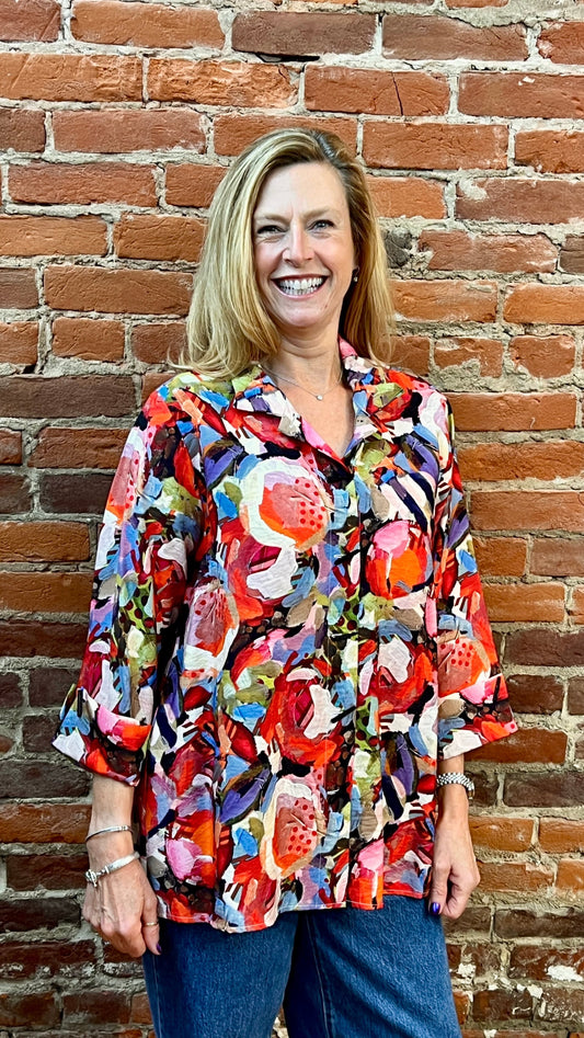 Shana Apparel Blouses Shana Apparel Piano Button Shirt - Multiple Colors 50789086 Shana Apparel Piano Button Shirt - Multiple Colors