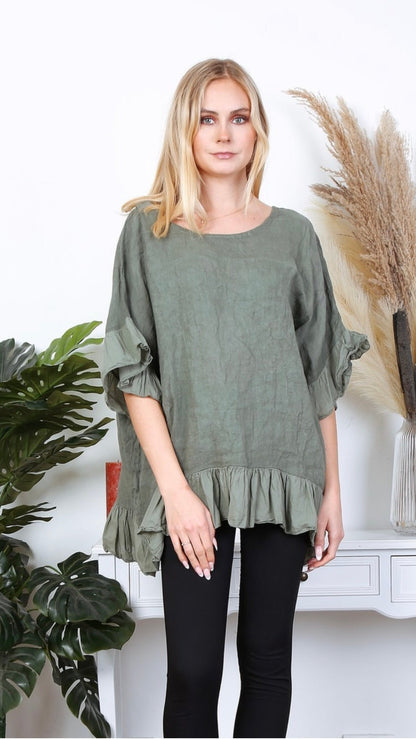 Lea & Luc Linen Tunic - Multiple Colors