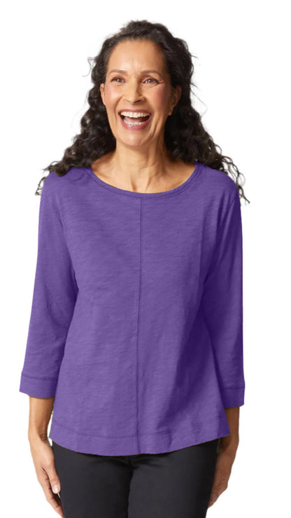 Habitat Cotton Pebble Coverstitch Boatneck - Multiple Colors