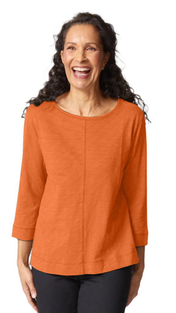Habitat Cotton Pebble Coverstitch Boatneck - Multiple Colors