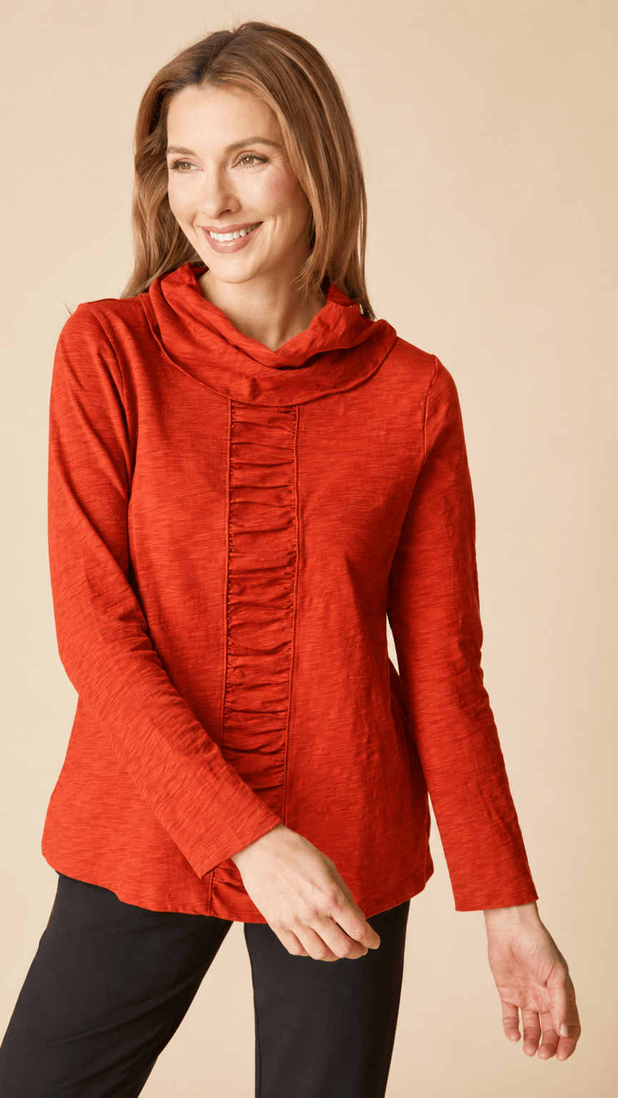 Habitat Tees Habitat Cotton Pebble Ruched Pannel Cowl - Multiple Colors 50740702 Habitat Cotton Pebble Ruched Pannel Cowl - Multiple Colors