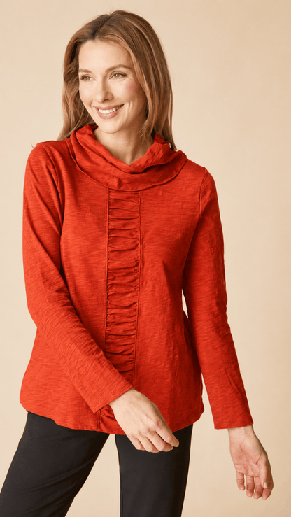 Habitat Tees Habitat Cotton Pebble Ruched Pannel Cowl - Multiple Colors 50740702 Habitat Cotton Pebble Ruched Pannel Cowl - Multiple Colors