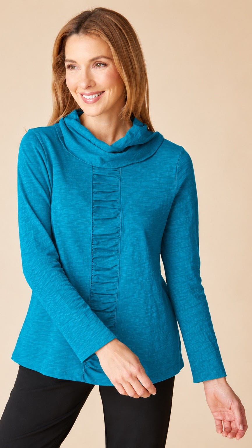 Habitat Tees Habitat Cotton Pebble Ruched Pannel Cowl - Multiple Colors 50576862 Habitat Cotton Pebble Ruched Pannel Cowl - Multiple Colors