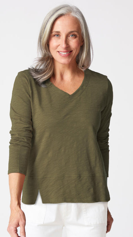 Habitat Cotton Pebble Seamed Long Sleeve Tee - Multiple Colors