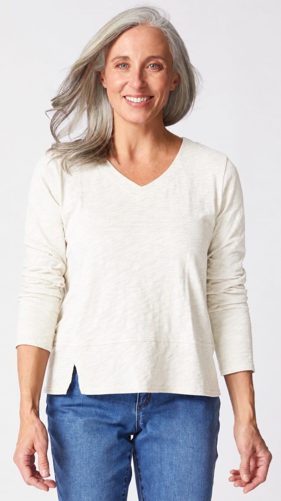 Habitat Tees Habitat Cotton Pebble Seamed Long Sleeve Tee - Multiple Colors 47150302 Habitat Cotton Pebble Seamed Long Sleeve Tee - Multiple Colors