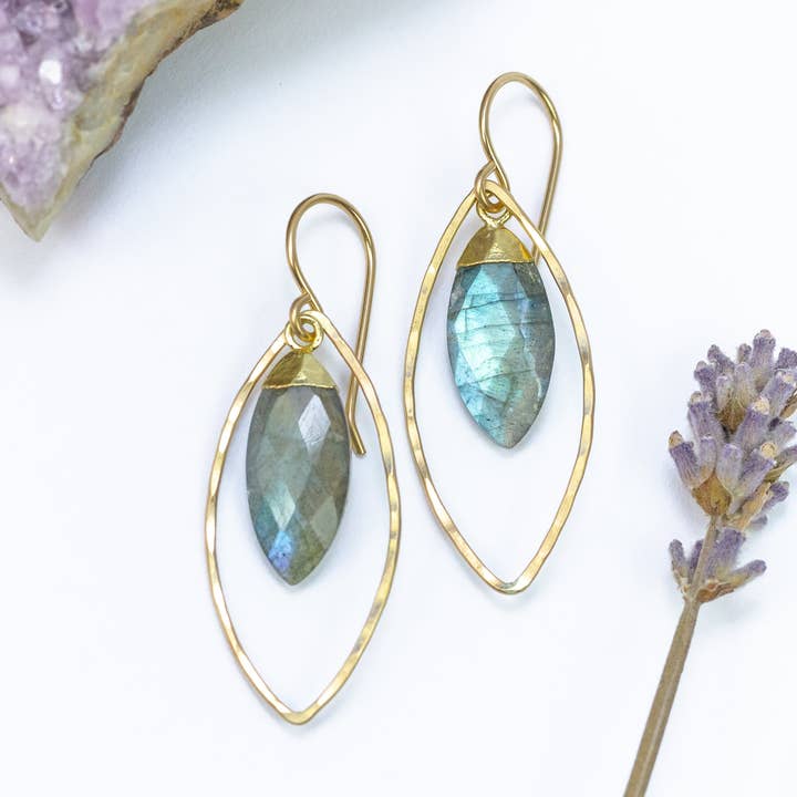 Laura J Designs Earrings Laura J Designs Ethereal Labradorite Earrings 75255774 Laura J Designs Ethereal Labradorite Earrings