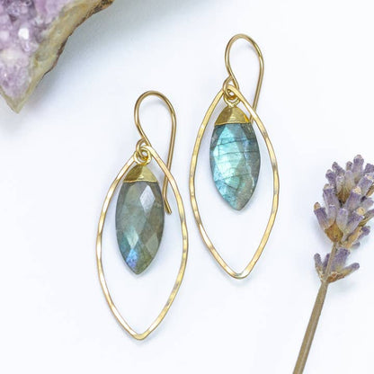 Laura J Designs Earrings Laura J Designs Ethereal Labradorite Earrings 75255774 Laura J Designs Ethereal Labradorite Earrings