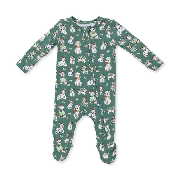 Angel Dear Children's Clothing Angel Dear Holiday 2 Way Zipper Footies - Multiple Prints Angel Dear Holiday 2 Way Zipper Footies - Multiple Prints