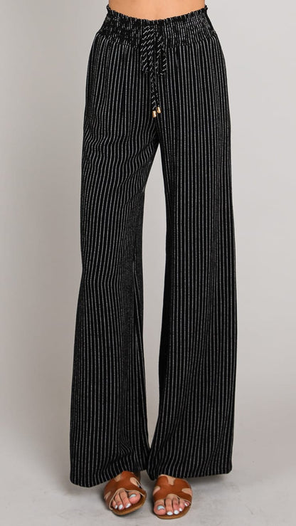 Allie Rose Pants Allie Rose Striped Linen Smocked Pants 96144862 Allie Rose Striped Linen Smocked Pants