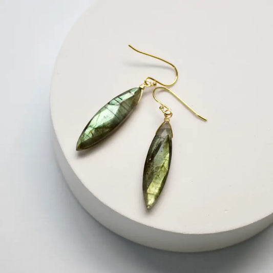 A.V. Max Leila Navette Earrings - Multiple Stones