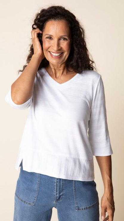 Habitat Tees Habitat Shadow Stripe Elbow Sleeve Tee - Multiple Colors 82909150 Habitat Shadow Stripe Elbow Sleeve Tee - Multiple Colors