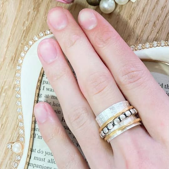 Zoey Simmons Rings Zoey Simmons Raised Texture Spinner Ring Zoey Simmons Raised Texture Spinner Ring