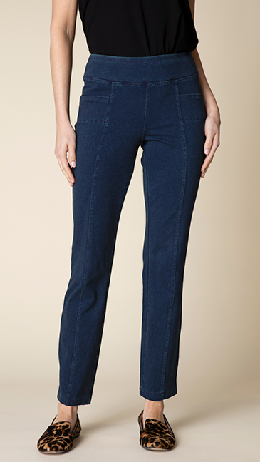 Habitat Stonewash Denim Seamed Pocket Pant