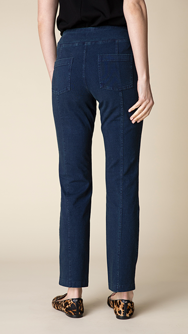 Habitat Stonewash Denim Seamed Pocket Pant