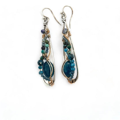 Art By Any Means Apatite Jewel Drop Earrings