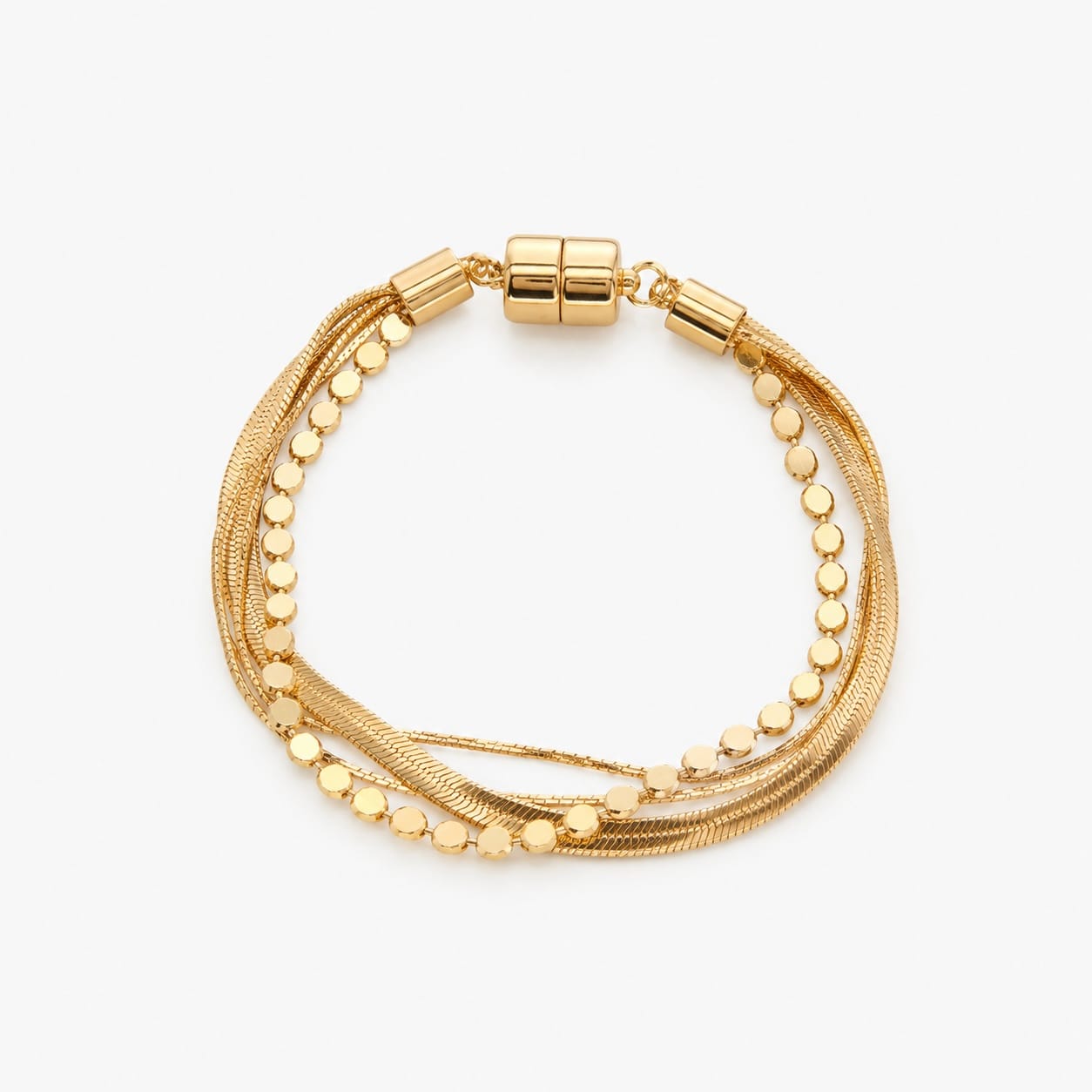 Joy Susan Bracelets Multi Chain Bracelet - Multiple Metals Multi Chain Bracelet - Multiple Metals