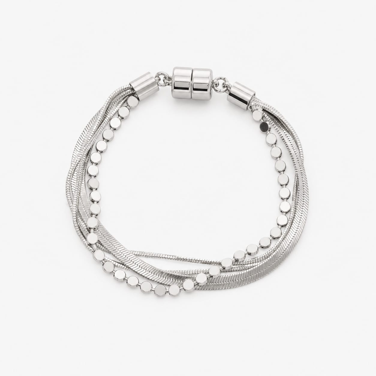 Joy Susan Bracelets Multi Chain Bracelet - Multiple Metals Multi Chain Bracelet - Multiple Metals