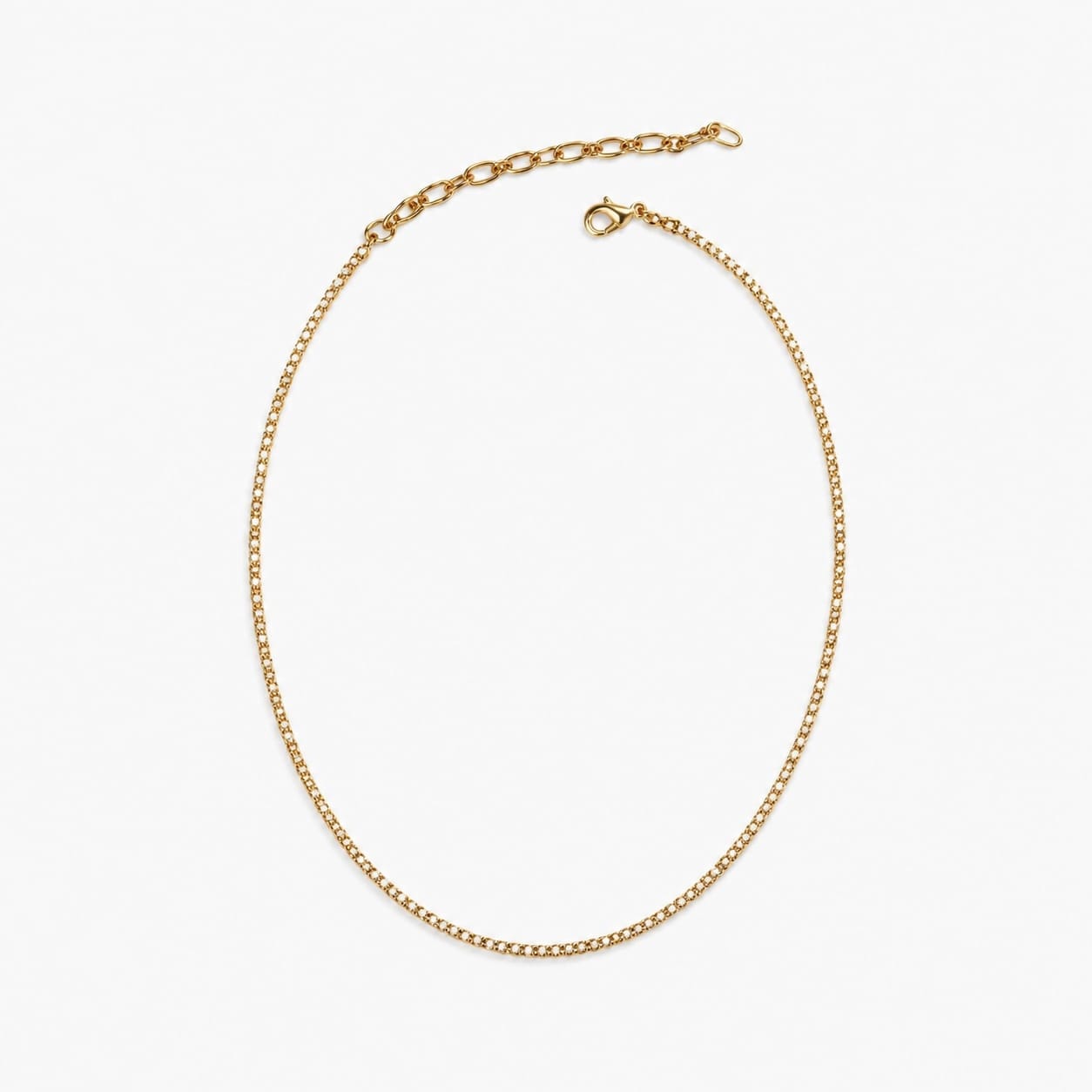 Joy Susan Necklaces Crystal Tennis Necklace - Multiple Metals Crystal Tennis Necklace - Multiple Metals