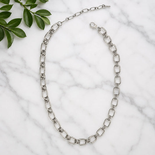 Joy Susan Necklaces Feminine Silver Cable Chain Necklace Feminine Silver Cable Chain Necklace